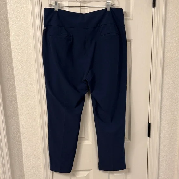 adidas Women's Dark Blue Cropped Pants Golf - Picture 3 of 7
